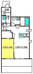 CasaPiccolo 1LDKの間取図画像