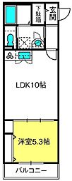メゾン・ドルチェ並木 1LDKの間取図画像