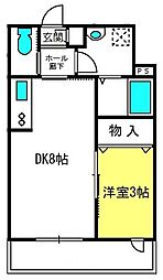 パークメゾン表参道 1DKの間取図画像