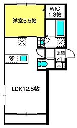Premier 1LDKの間取図画像