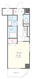 ベルヴィル氷川の杜 1Kの間取図画像