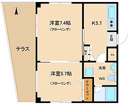 アントレー嵯峨野 101 ｜ 京都府京都市右京区嵯峨天龍寺車道町（賃貸マンション2K・3階・35.91㎡） その2