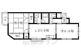 サン・フォーレスト 401 ｜ 京都府京都市伏見区桃山井伊掃部西町（賃貸マンション2LDK・4階・51.70㎡） その2