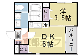 ロザージュ山科 101 ｜ 京都府京都市山科区竹鼻扇町（賃貸アパート1DK・1階・25.93㎡） その2