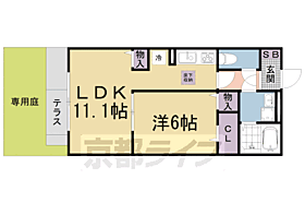 ホルツ 103 ｜ 滋賀県大津市本堅田5丁目（賃貸アパート1LDK・1階・41.90㎡） その2