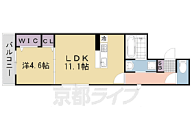 Ｄ－ＲＯＯＭ深草小久保町Ａ 302 ｜ 京都府京都市伏見区深草小久保町（賃貸アパート1LDK・3階・41.99㎡） その2