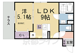 ＳｕｎＳｉｌｋ 102 ｜ 滋賀県大津市本堅田6丁目（賃貸アパート1LDK・1階・34.76㎡） その2