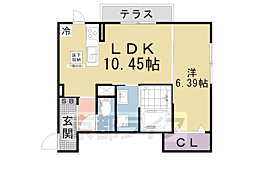 Ｖｉｌｌａ　ｒｉｖｉｅｒｅ 2階1LDKの間取り