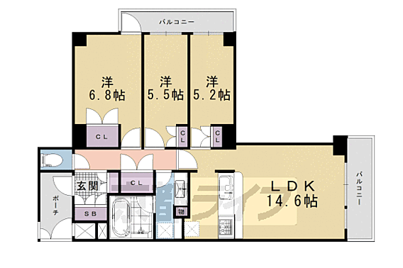 ルネス・ピース清水南_間取り_0