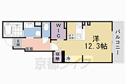 Ｋｒａｎｆｒｏｈ坂本 102 1階ワンルームの間取り