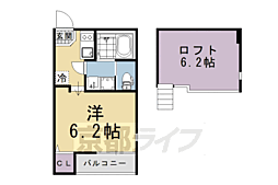 Ｋｙｏ　Ｍａｉｓｏｎ伏見 101 1階1Kの間取り