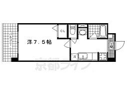 シェリール山崎 1Kの間取図画像