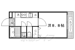 メゾンクレア 1Kの間取図画像