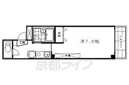 センターヴィレッジ御池 1Kの間取図画像