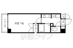 ベラジオ御所東 1Kの間取図画像