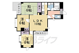 カリオン大町 3LDKの間取図画像