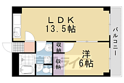 ベルジュール小嶋 1LDKの間取図画像