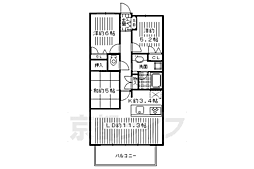 ユニーブル京都紫野 3LDKの間取図画像