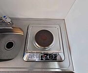 一口コンロがあります。