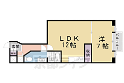 シュトルヒ 1LDKの間取図画像