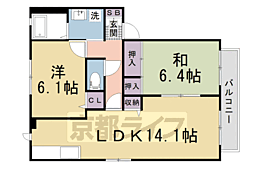 セレーノ 2LDKの間取図画像