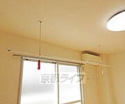 雨でも安心の室内洗濯物干しです