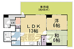 グランディール錦 1LDKの間取図画像
