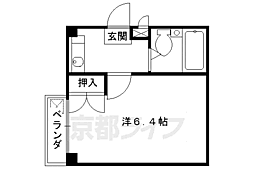 風見鶏ファースト 1Kの間取図画像