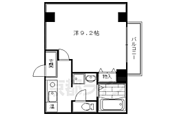 ベルフォーム平安 1Kの間取図画像