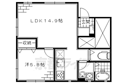 OASE 1LDKの間取図画像