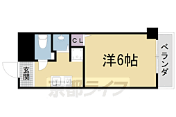 ハイムブルーメ 1Kの間取図画像