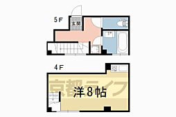 アールグランツ大宮五条 ワンルームの間取図画像