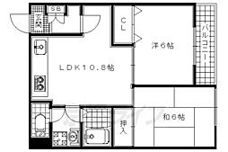 ドマーレ服部 2LDKの間取図画像
