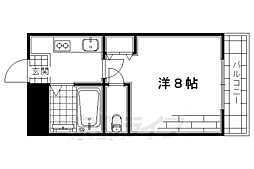 エースイン向島 1Kの間取図画像