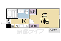 サンクトスコート京都駅北 1Kの間取図画像