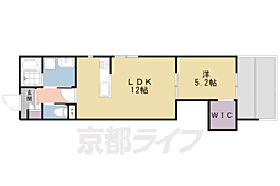 フォレストメゾン若みや 1LDKの間取図画像
