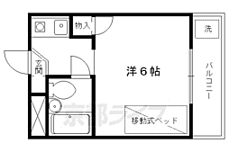 ロイヤルハウス高野 1Kの間取図画像