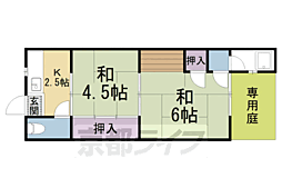 グロリアス山科 2Kの間取図画像