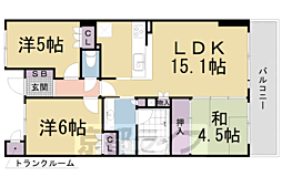 プラウド大津におの浜 3LDKの間取図画像