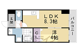 Blezio3 1LDKの間取図画像