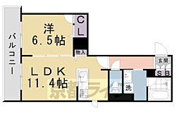 felize 1LDKの間取図画像