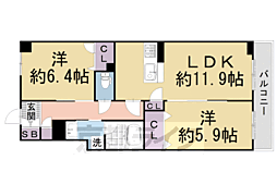 シャーメゾン京都六角大宮 2階
