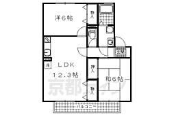 ファミールセタ 2LDKの間取図画像