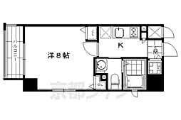 ベラジオ四条大宮3 1Kの間取図画像