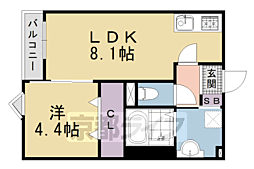 REGIES京都梅小路(レジエス京都梅小路) 1LDKの間取図画像