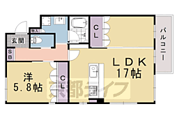 Rhino Flats JOY 1LDKの間取図画像