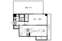 エリタージュうずまさ 1LDKの間取図画像