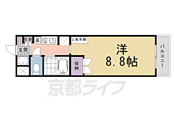 アイビーコート・錦 1Kの間取図画像