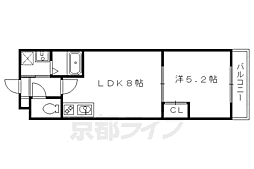 サクシード藤森 1LDKの間取図画像