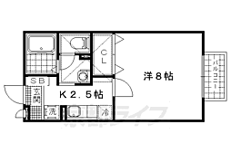 ティアラルームユキ 1Kの間取図画像